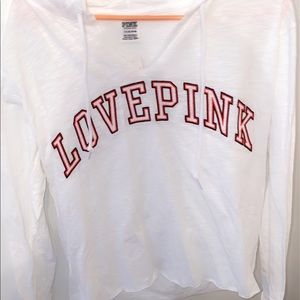Victoria Secret Pink White LongSleeve (Brand New)